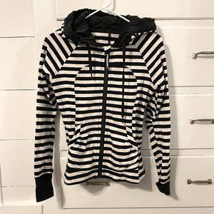 Lululemon Back to Class Striped hoodie jacket